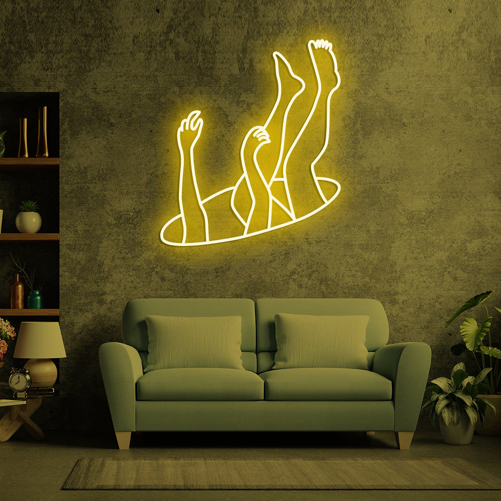 Falling Neon Sign - LED Neon Sign For Gifts, Room Decor