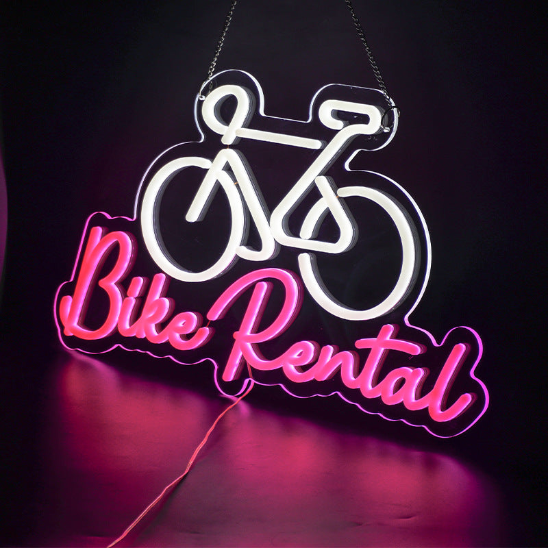 Bike Rental Neon Signs