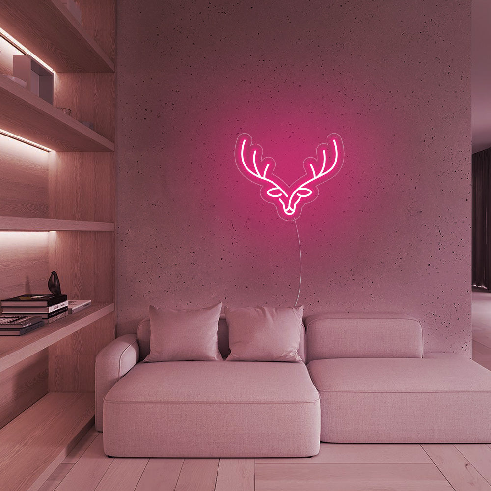 Christmas Reindeer Elk Deer Neon Signs