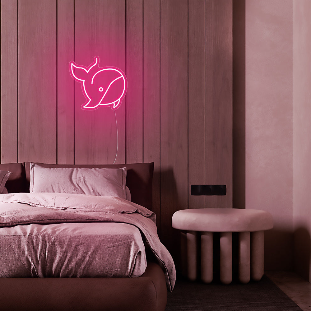 Mini Whale LED Neon Signs
