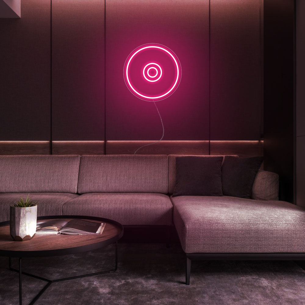 Mini CD DISC LED Neon Signs For Living Room Decor - FastNeonSigns