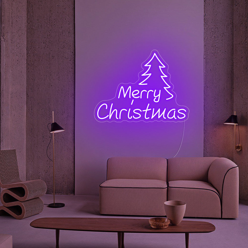 Christmas Tree Neon Signs - Merry Christmas Neon Signs