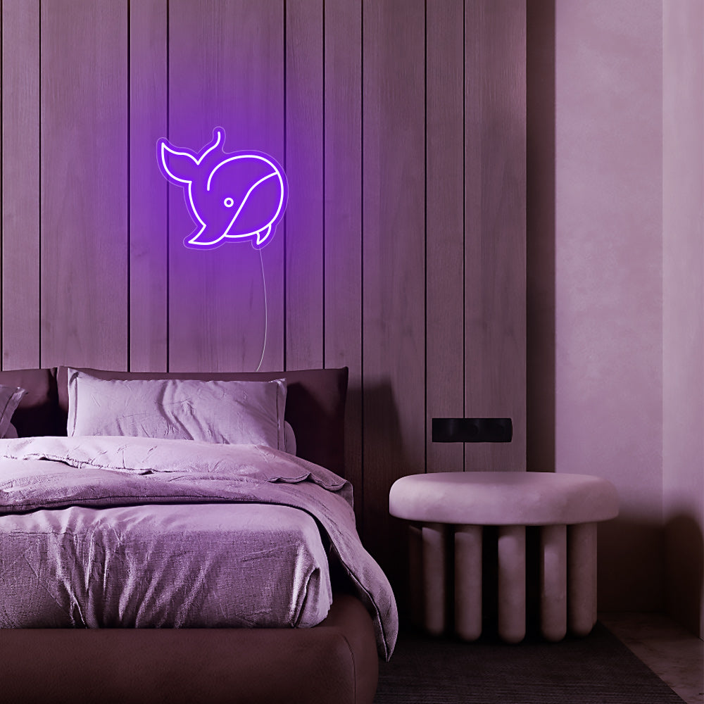 Mini Whale LED Neon Signs