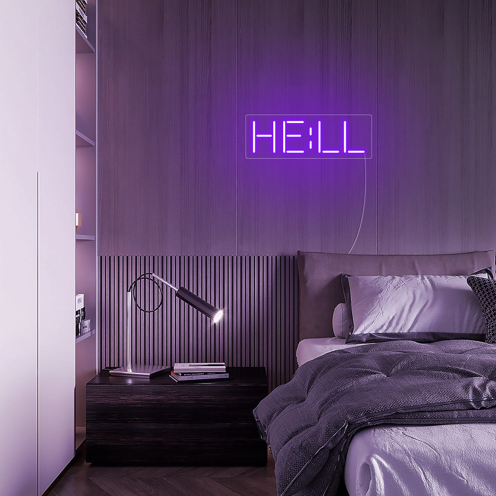 Mini HELL LED Neon Signs