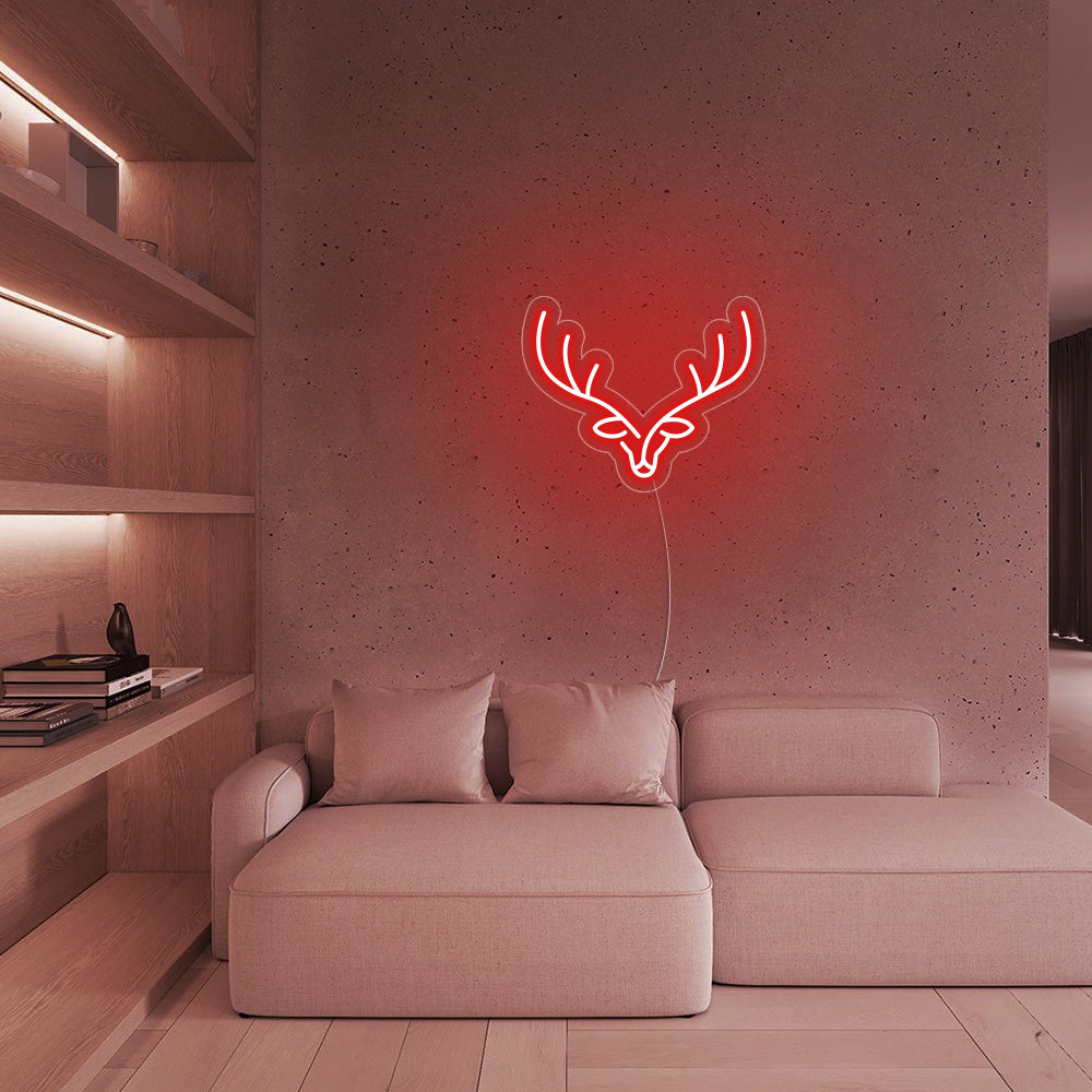 Christmas Reindeer Elk Deer Neon Signs