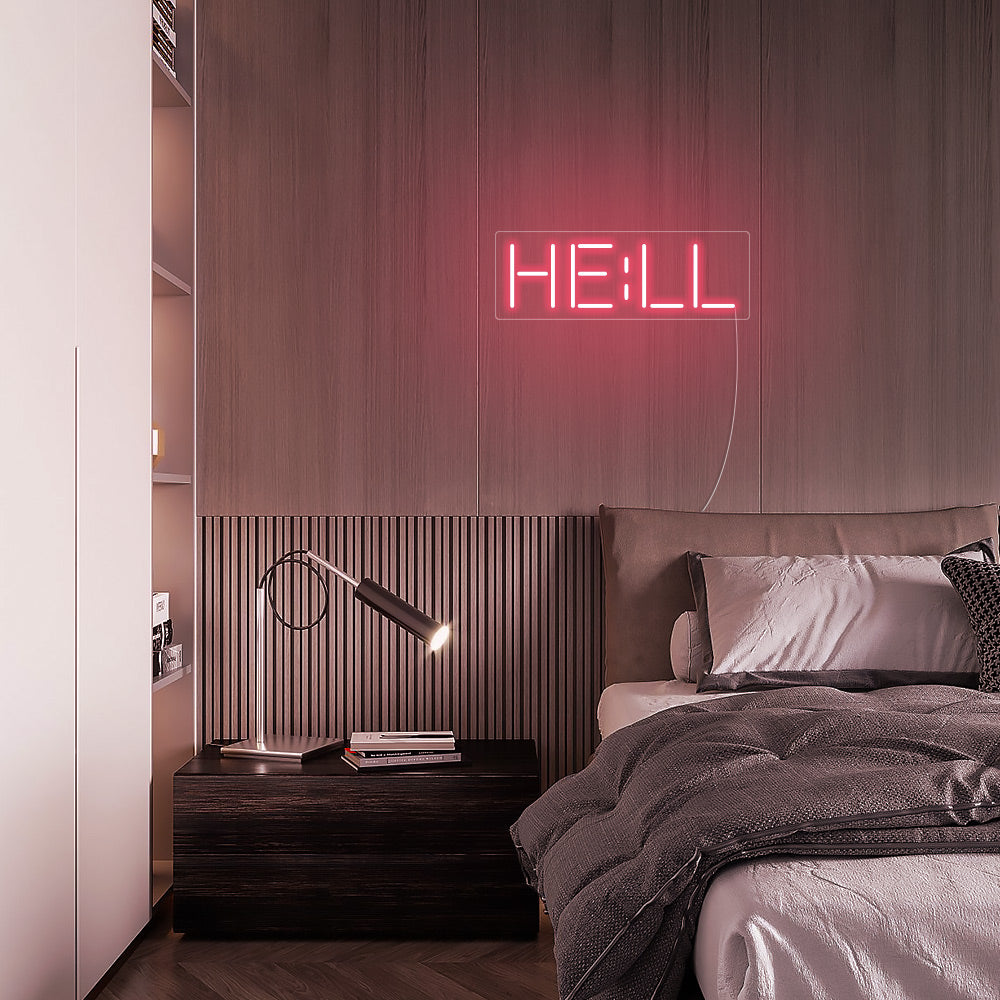 Mini HELL LED Neon Signs