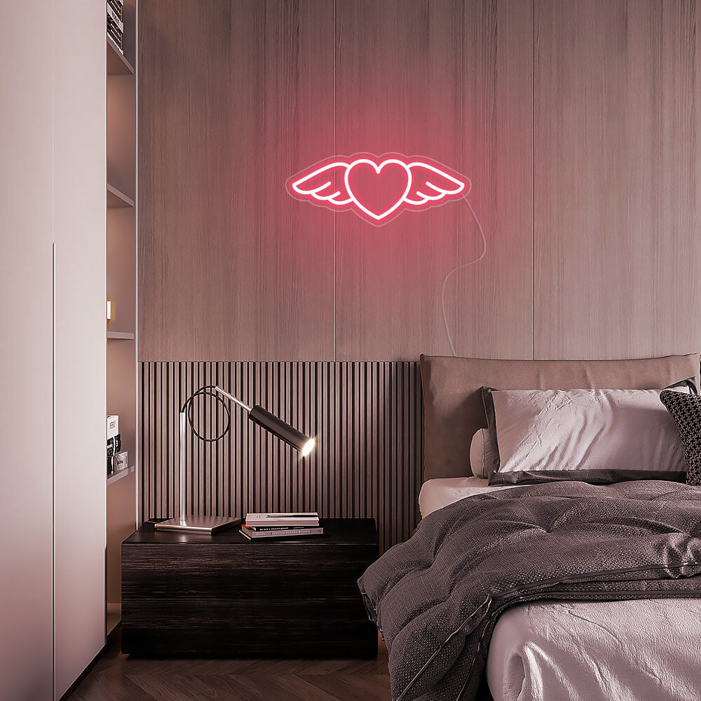 Mini Flying heart LED Neon Signs
