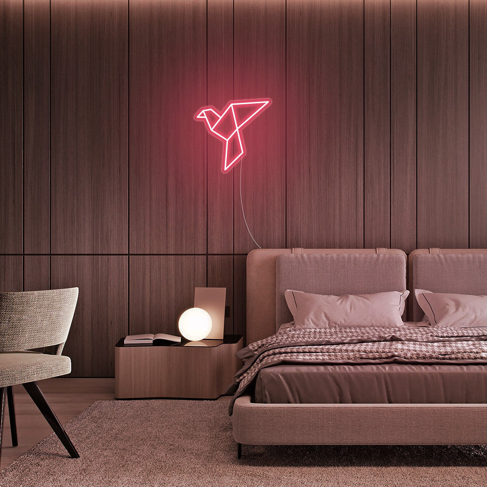 Mini Paper Crane LED Neon Signs