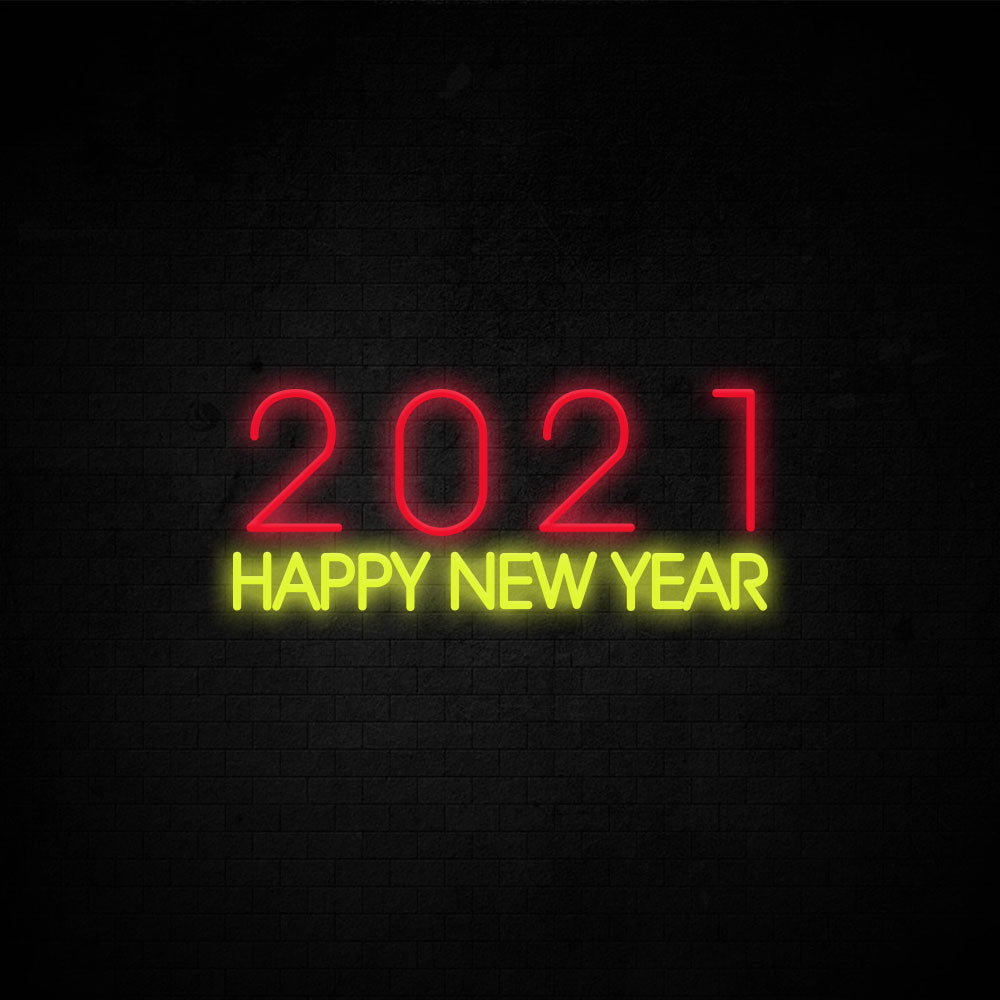 2021 Happy New Year  Neon Signs