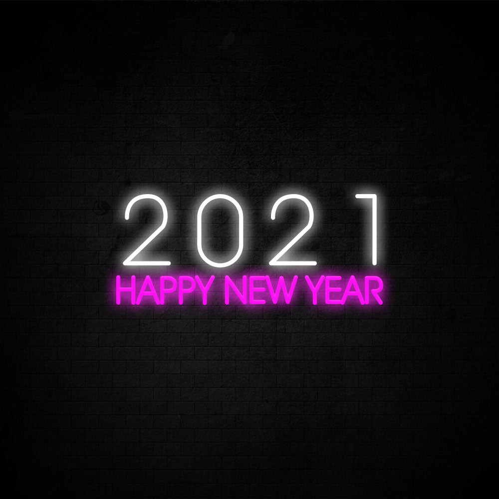 2021 Happy New Year  Neon Signs