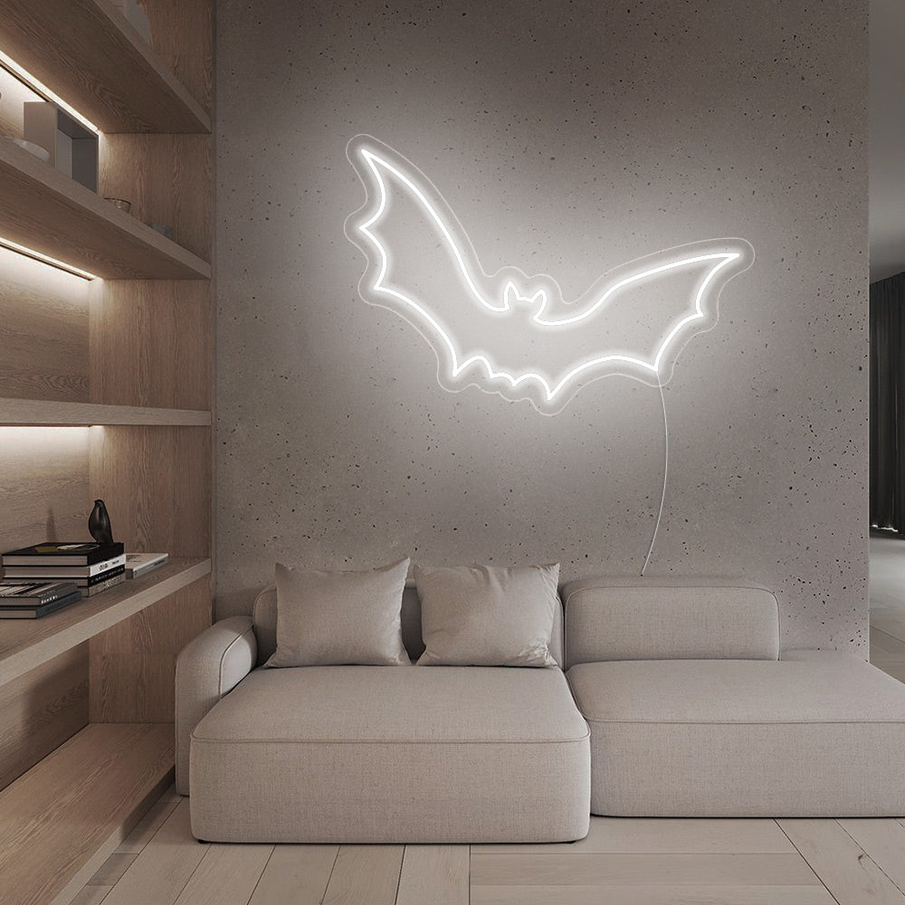 Bat Cartoon character LED Neon Sign Happy Halloween Neon Sign