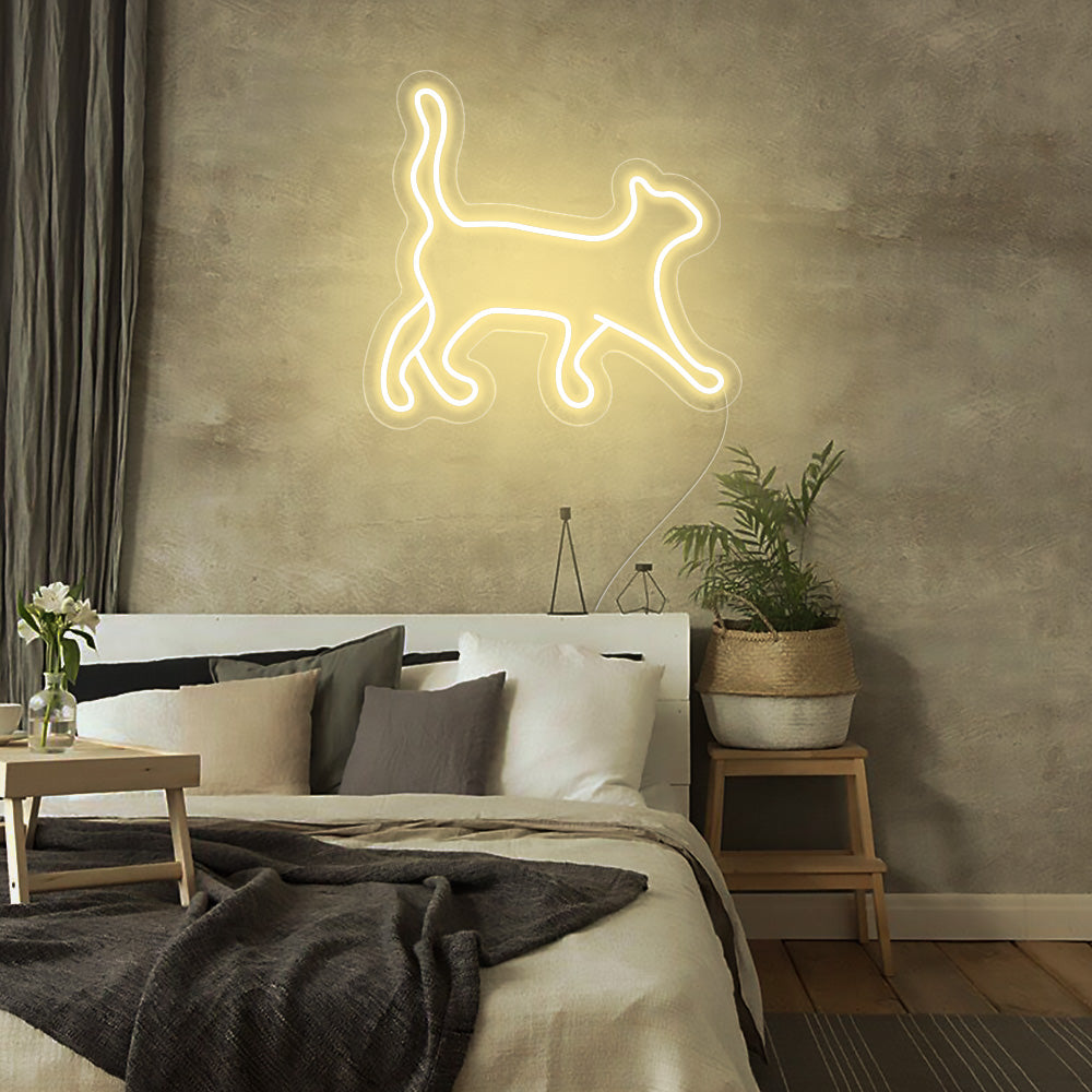 Cat Outline Neon Signs