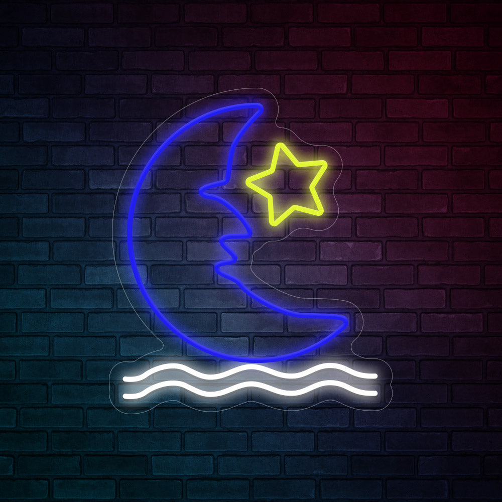 Moon and Star Neon Signs