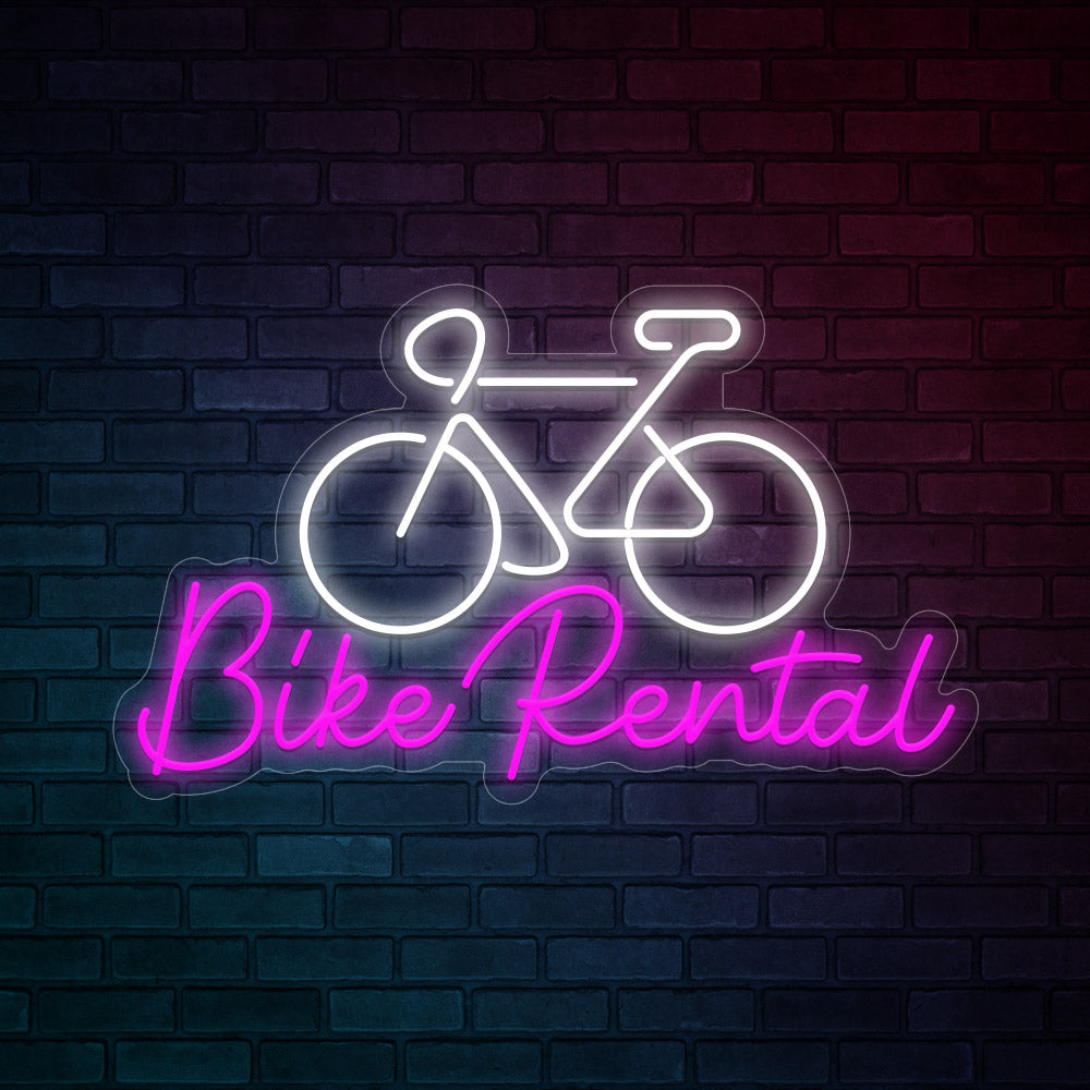 Bike Rental Neon Signs