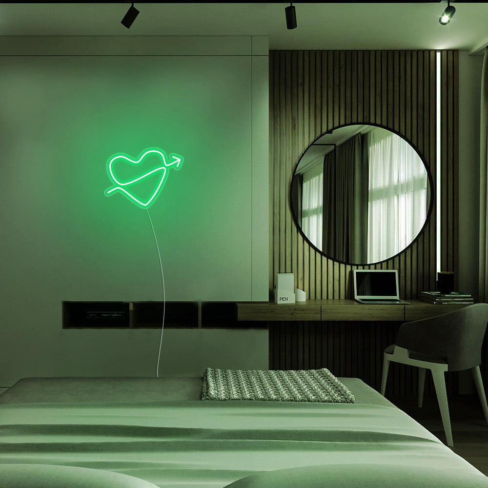 Mini Heart with Arrow LED Neon Signs