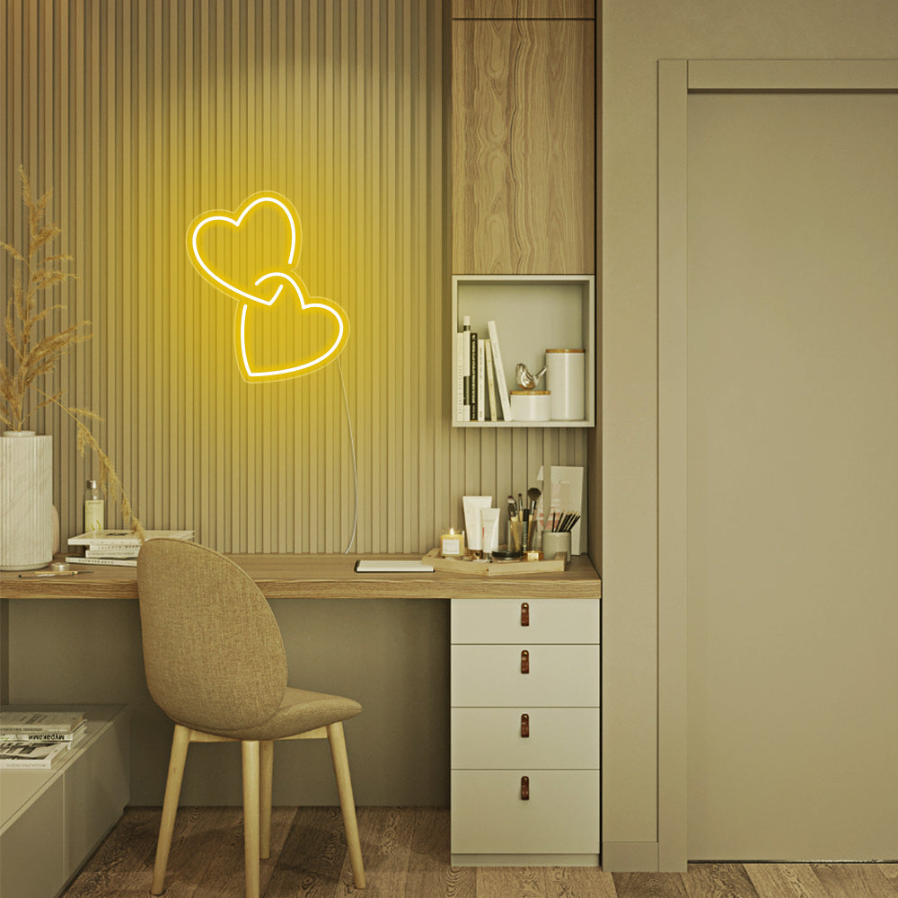 Mini Heart Lock LED Neon Signs