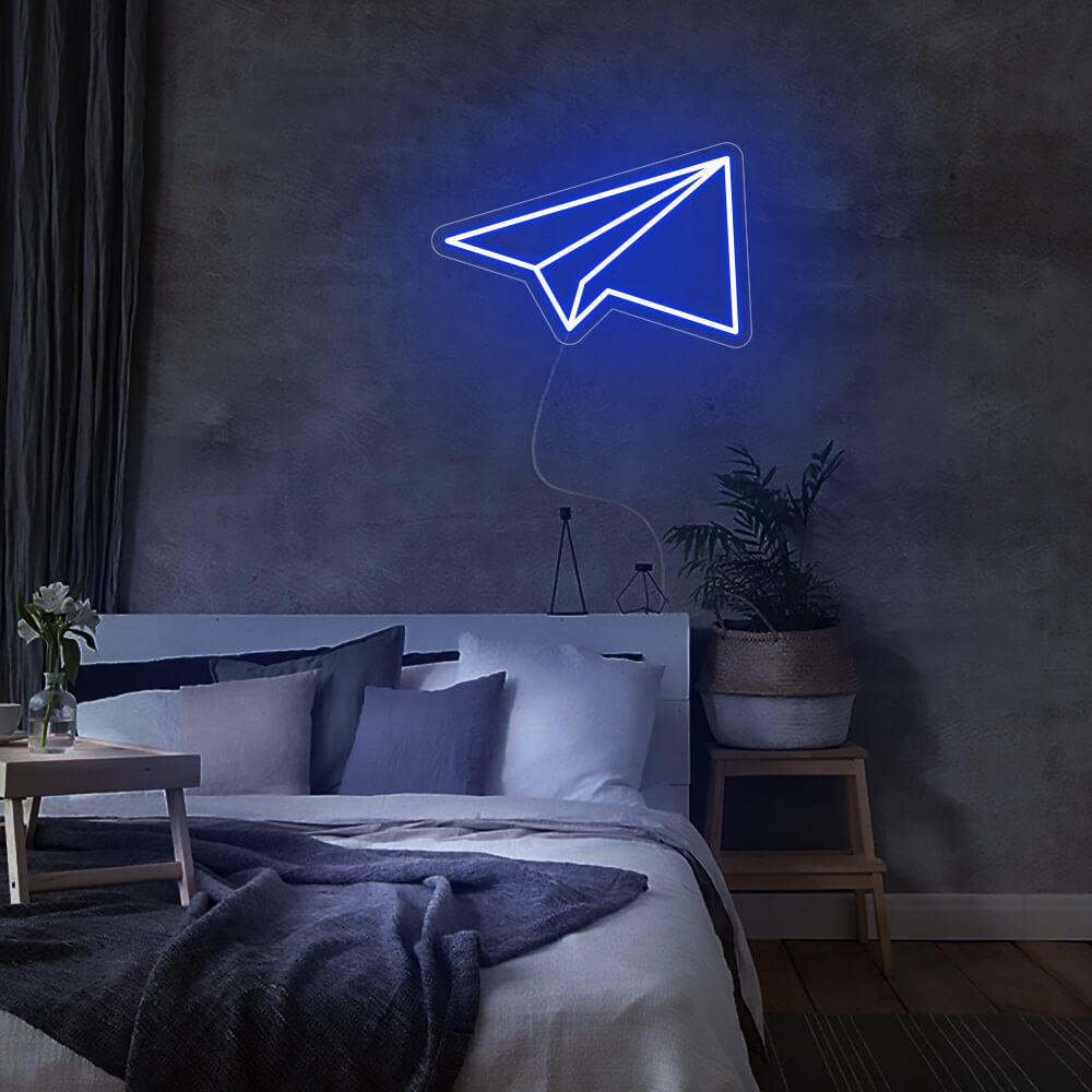 Mini Paper Plane LED Neon Signs