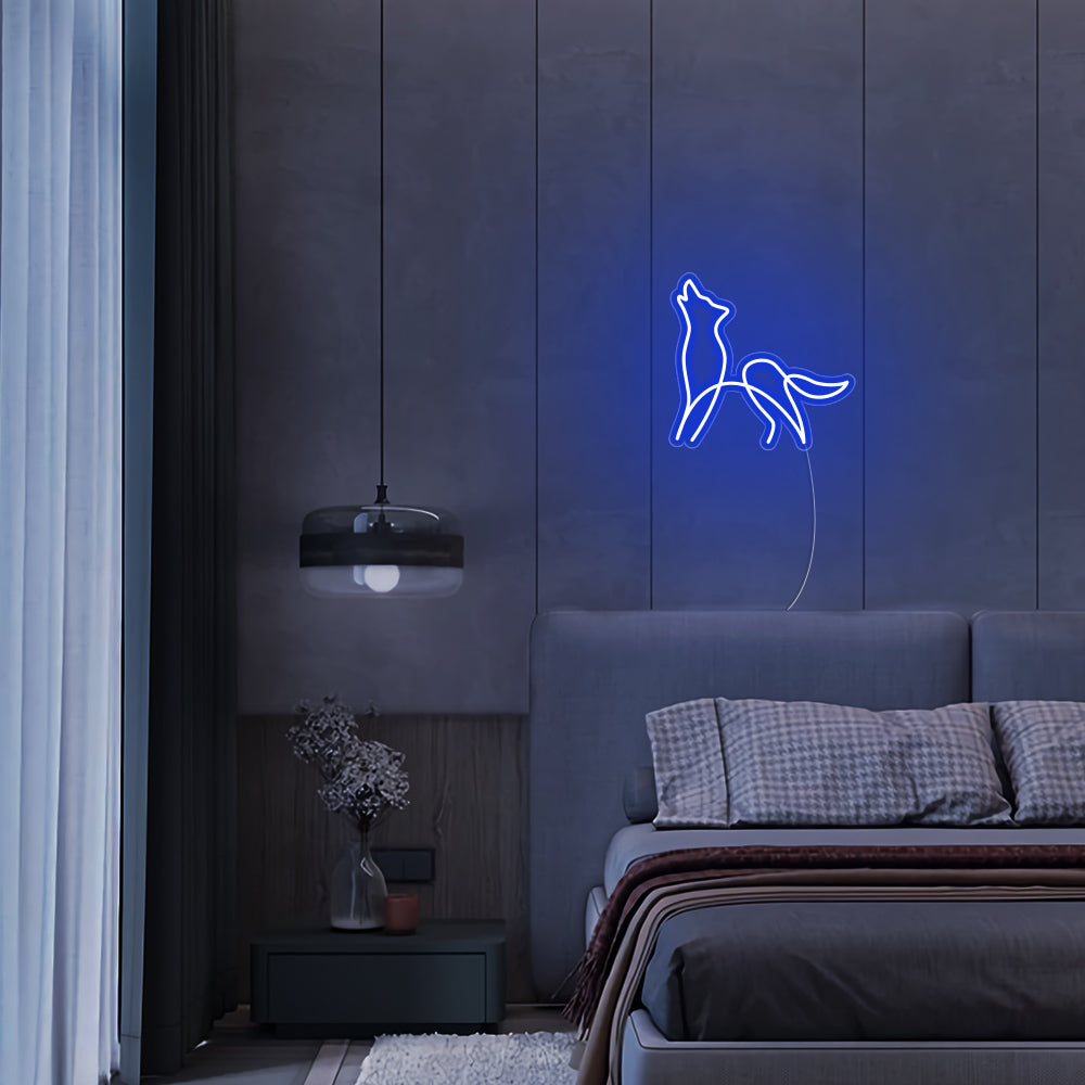 Mini Wolf LED Neon Signs