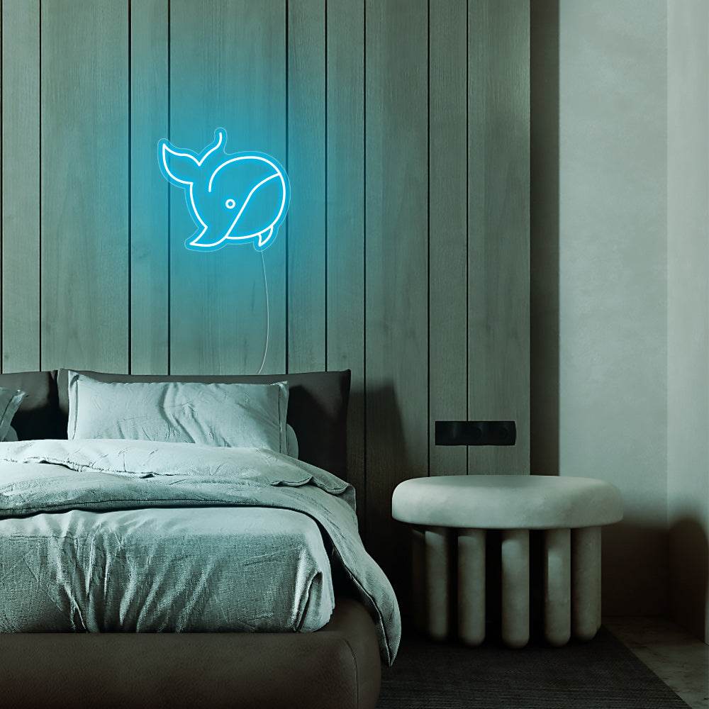 Mini Whale LED Neon Signs