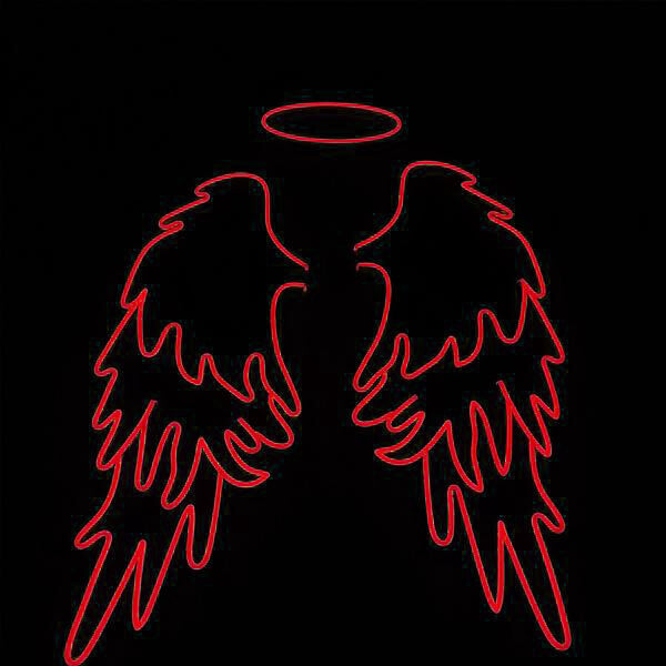 Angel Wings with halo Neon Signs