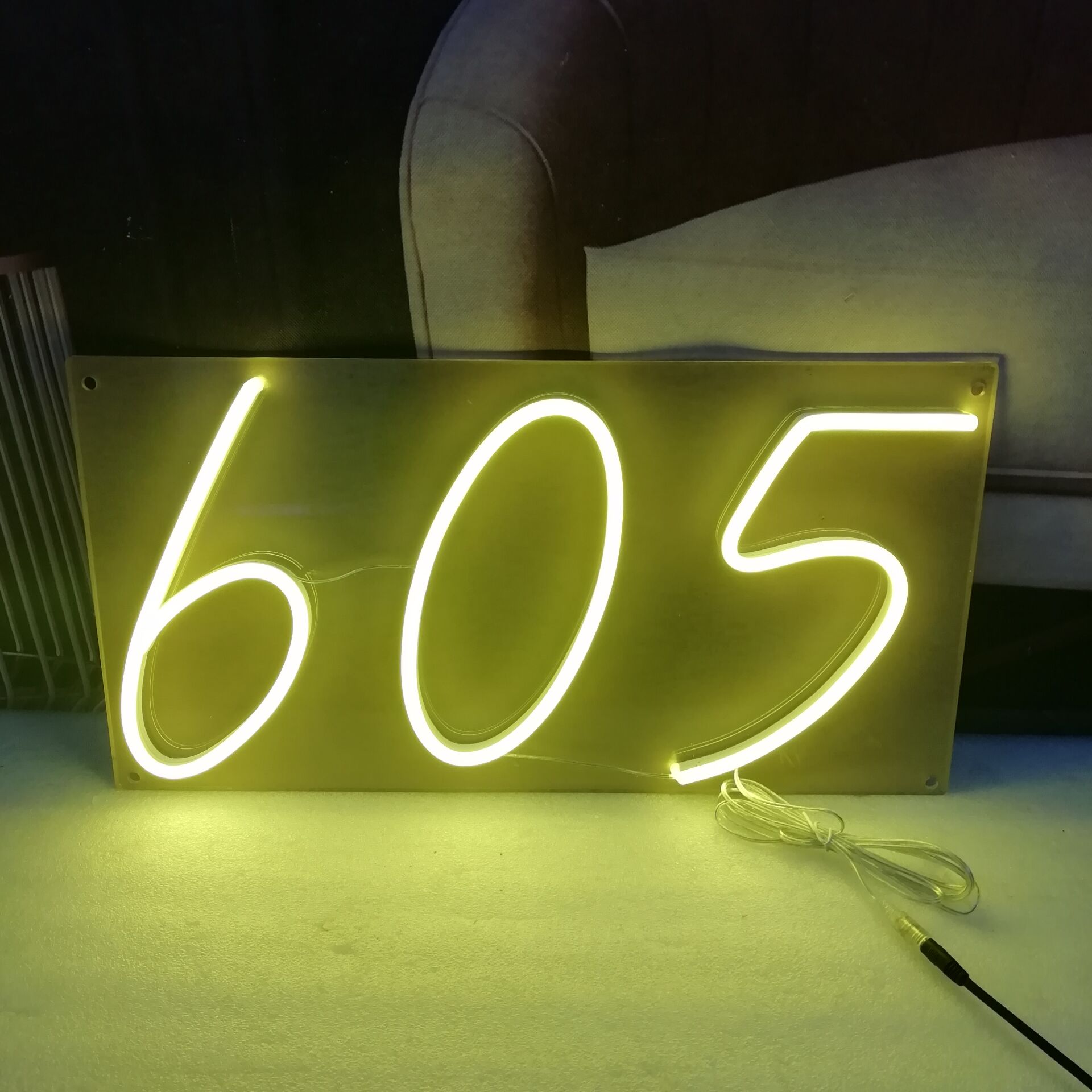 605 Number Neon Signs