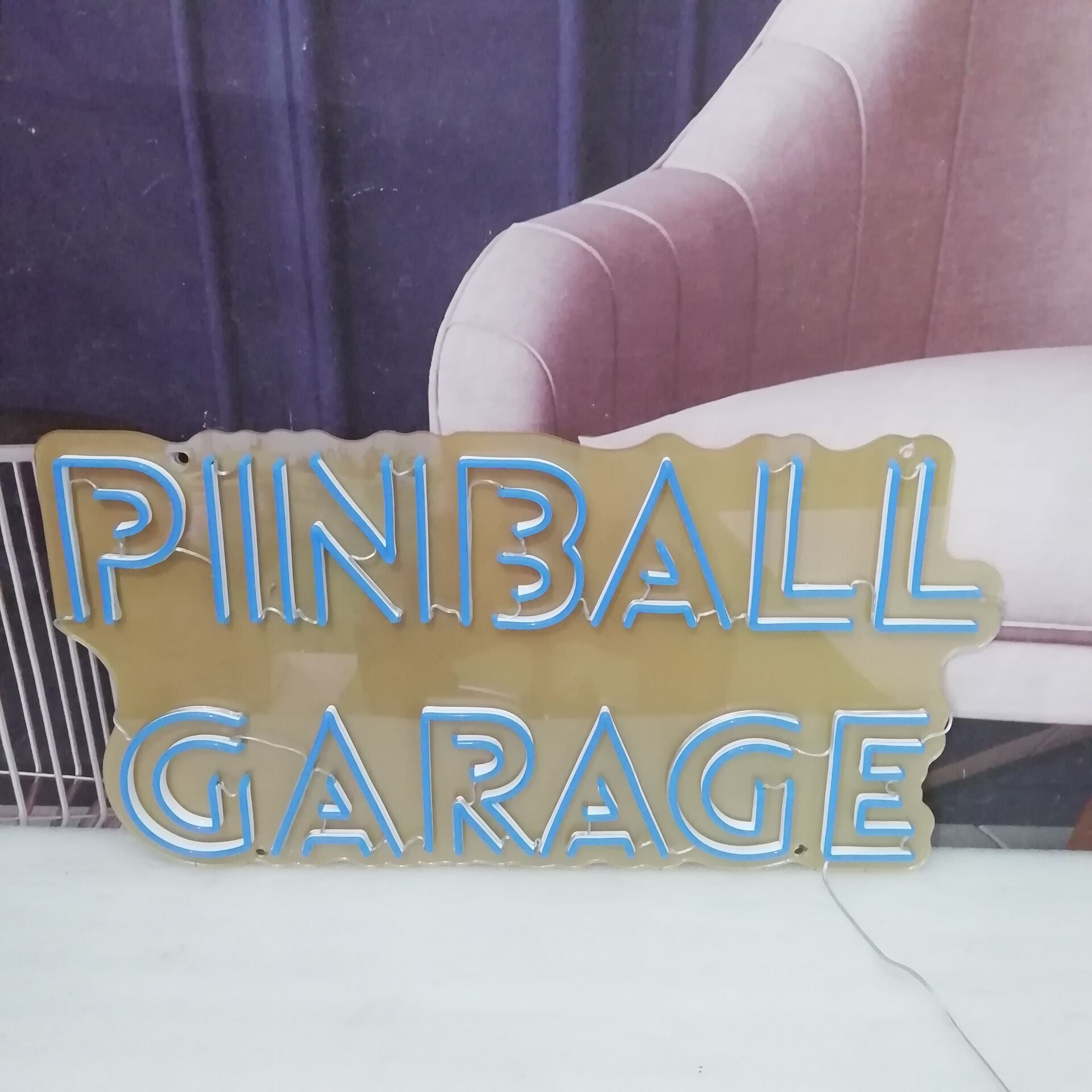 Pinball Garage Neon Signs