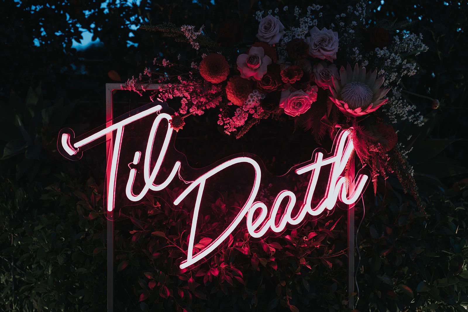Til Death Neon Signs Big Size