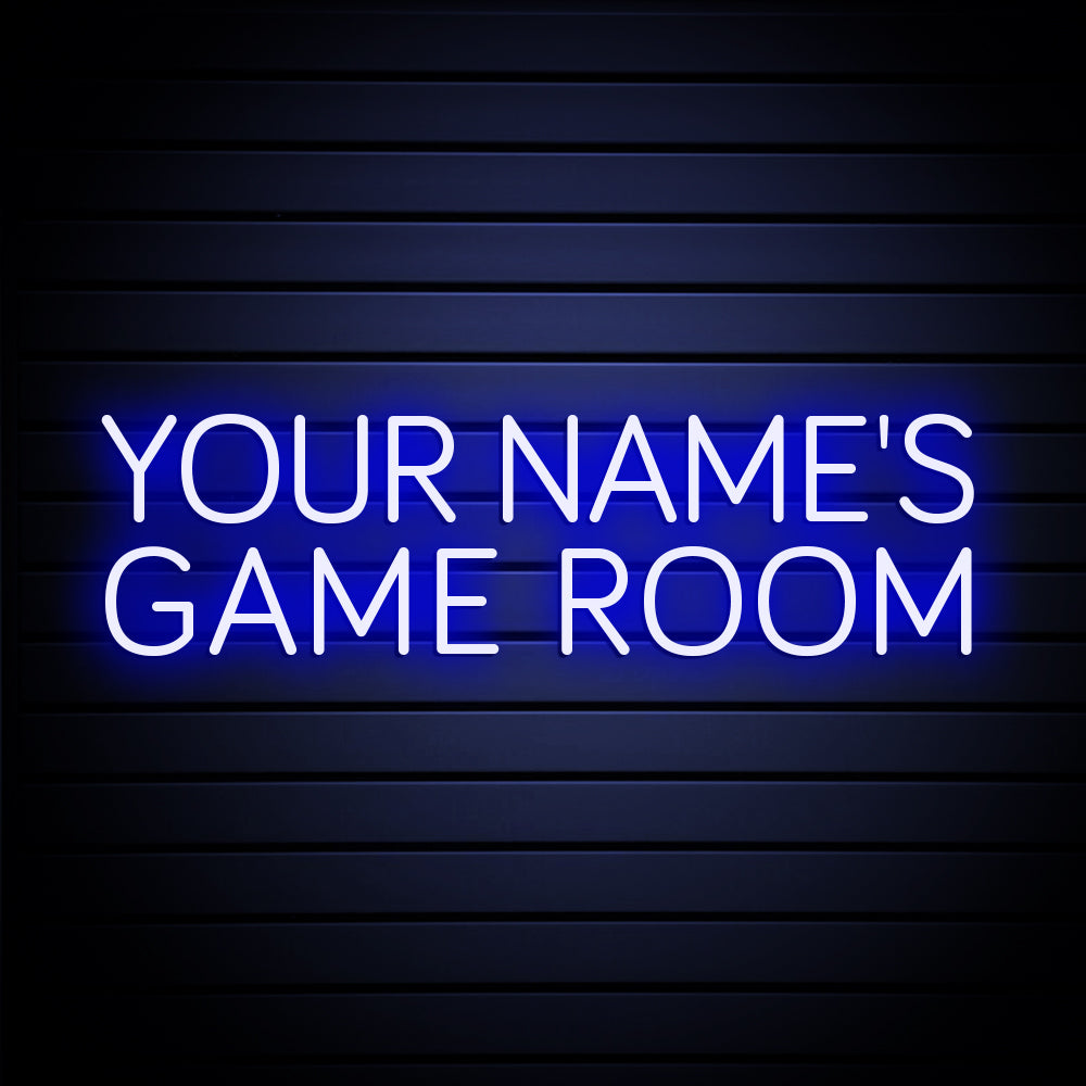 YOUR NAME'S GAME ROOM Neon Signs, Custom Your Game Room Neon Sign