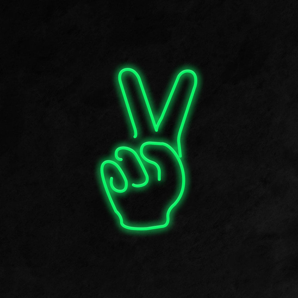 Peace sign light up sign new arrivals
