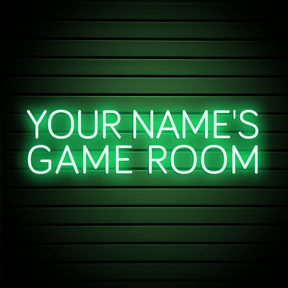 YOUR NAME'S GAME ROOM Neon Signs, Custom Your Game Room Neon Sign