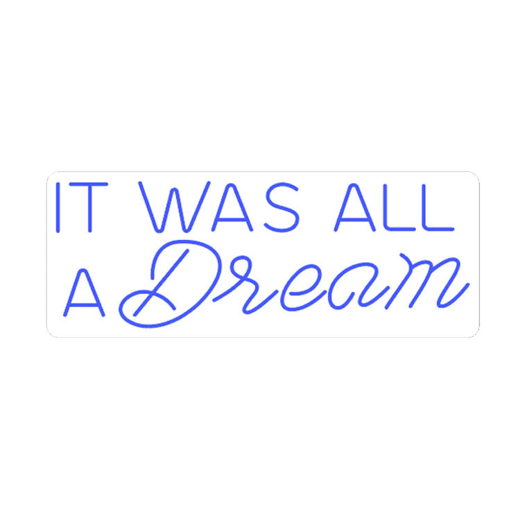 It was all a dream Neon Signs 5