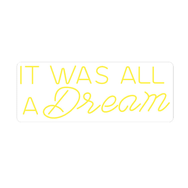 It was all a dream Neon Signs 5