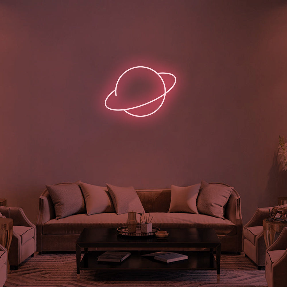 Saturn Planet Neon Signs