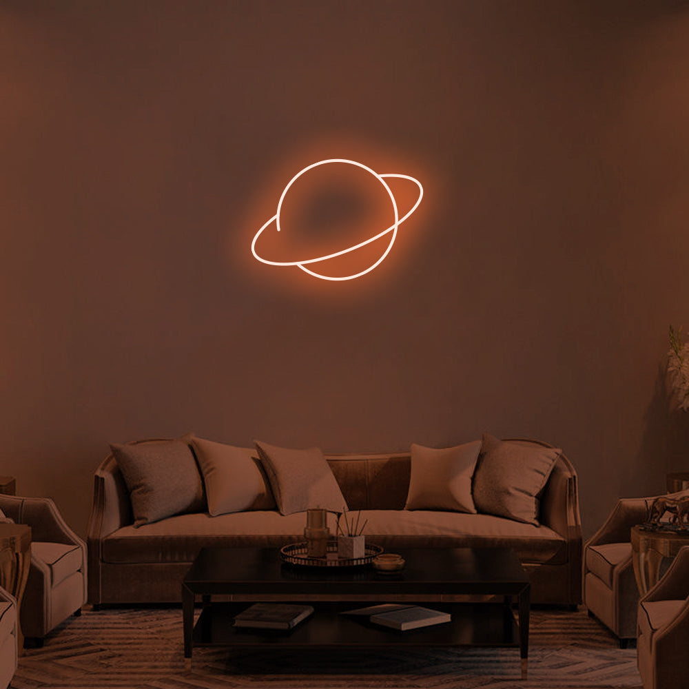 Saturn Planet Neon Signs