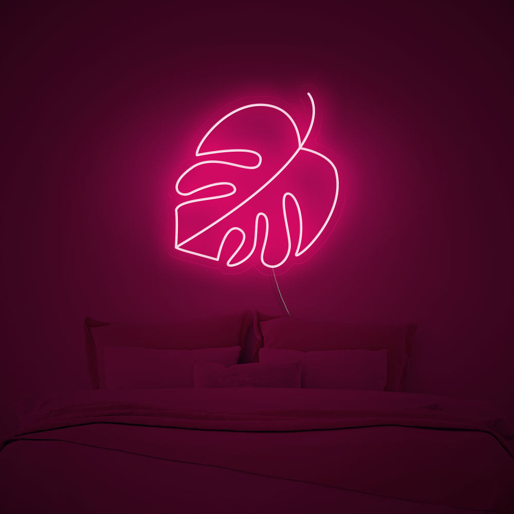 Monstera Leaf Neon Signs