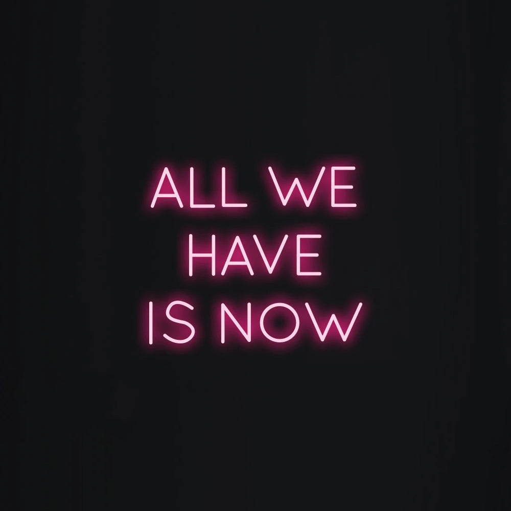 ALL WE HAVE IS NOW Neon Signs