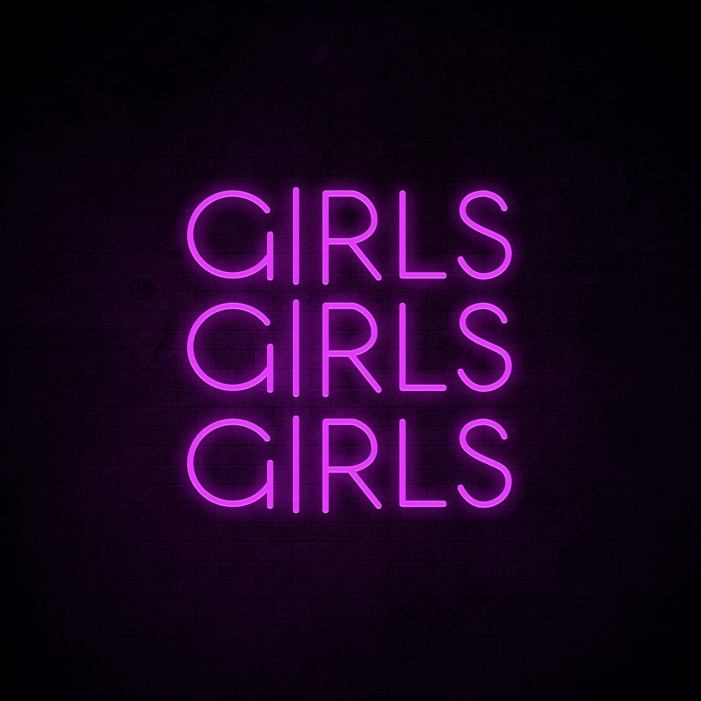 Girls Girls Girls Neon Signs