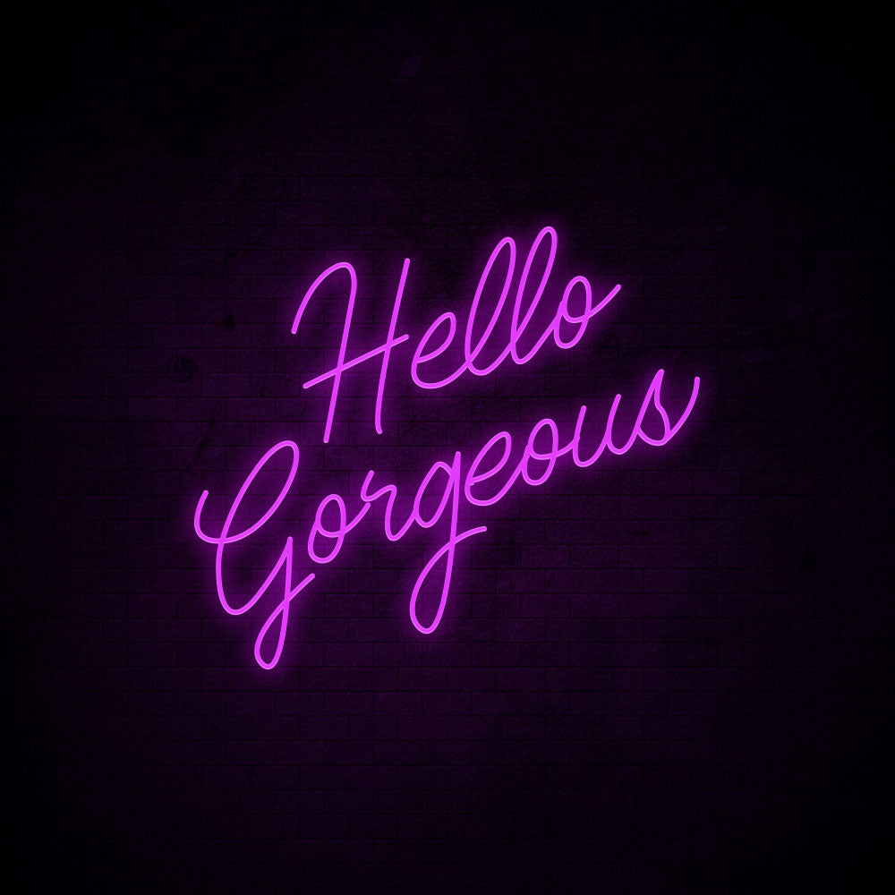 Hello gorgeous light up sign hotsell