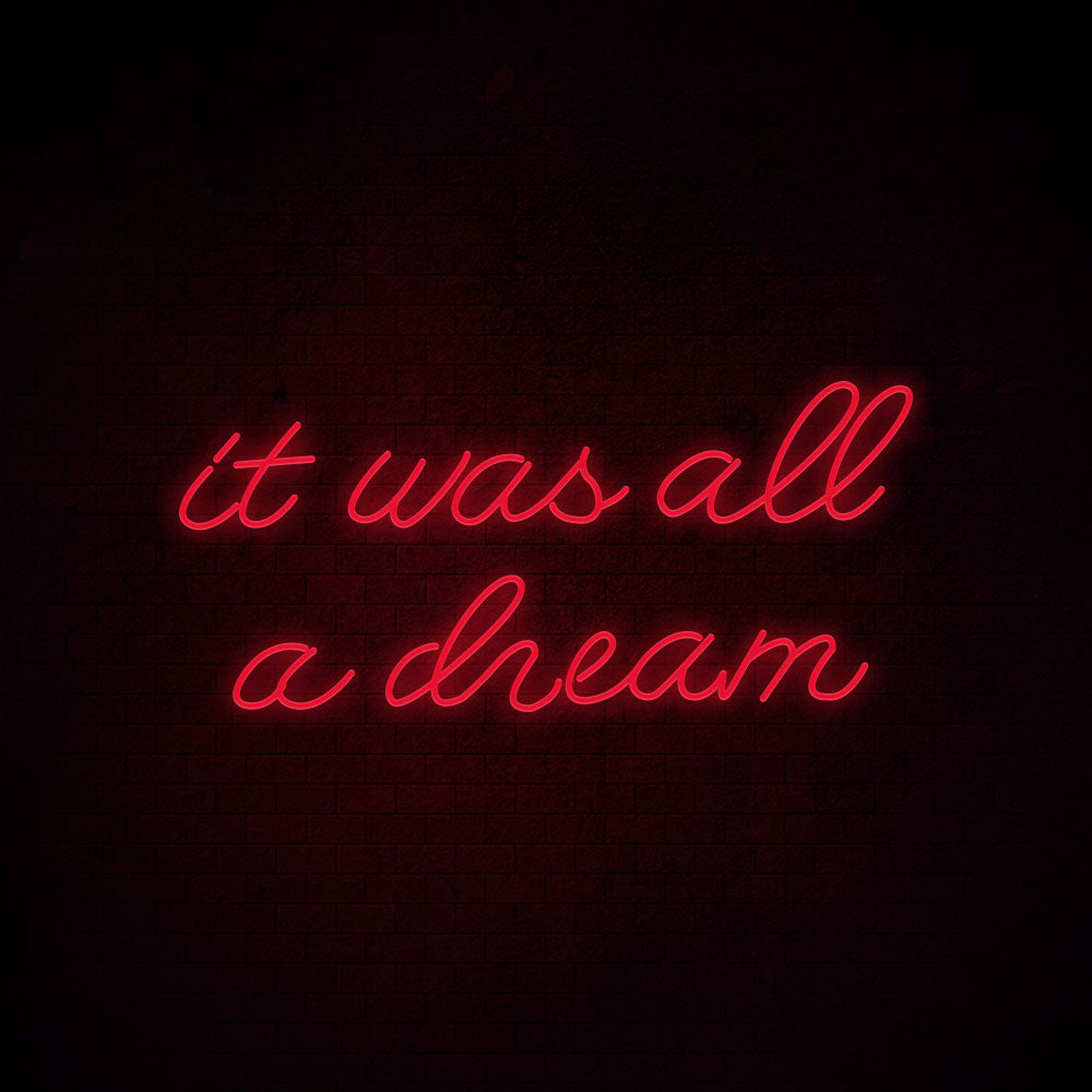 It was all a dream Neon Signs 1