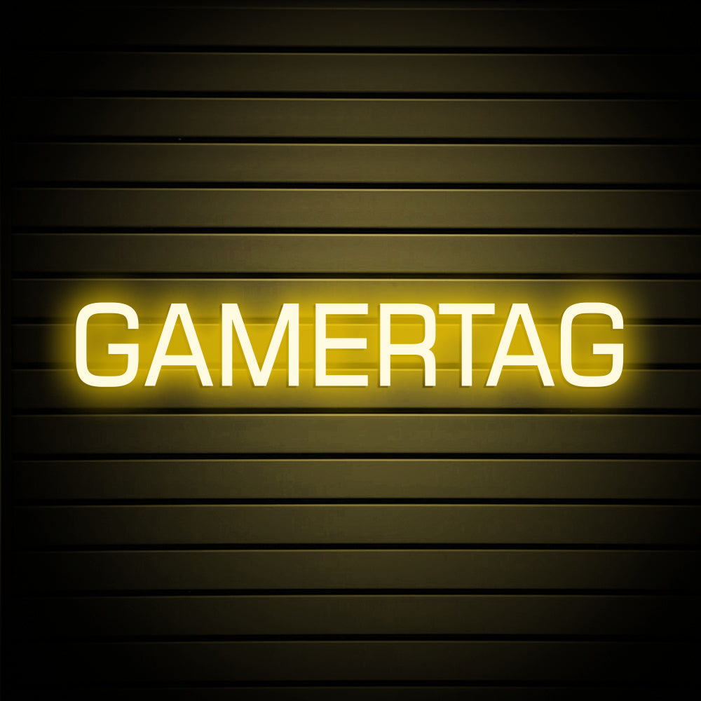 GAMERTAG Neon Signs